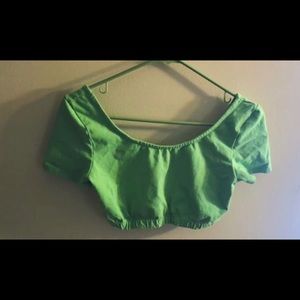 Lime Green Urban Outfitters Crop Top